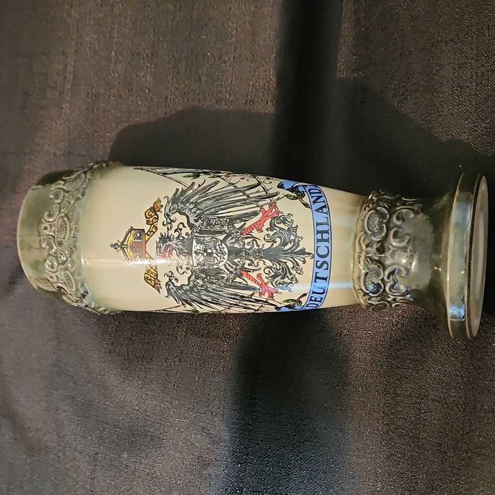 VINTAGE DEUTSCHLAND HANDERBEIT MADE IN W.GERMANY COAT OF ARMS BEER STEIN